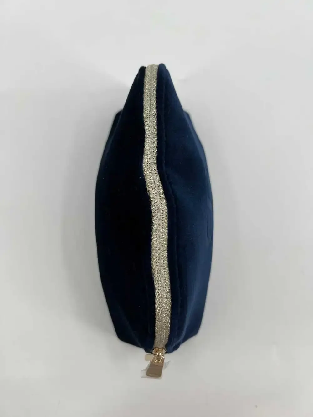 Dior Blue Glitter Zipper Makeup Bag | One Size